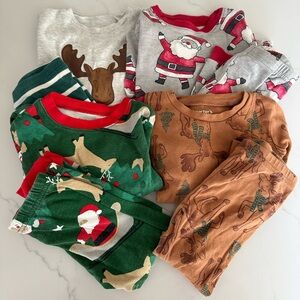 4 Pairs - Toddler Christmas Pajamas